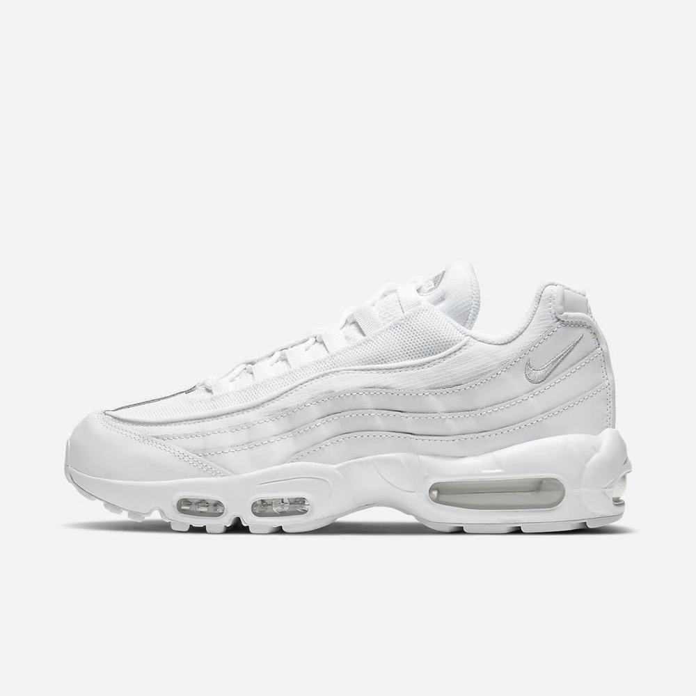 Sneakers Nike Air Max 95 Essential Blanche 1293-807 White/Grey Fog/White Homme | UKY-60522386